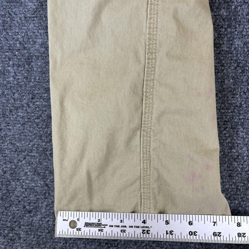 Wrangler Cargo Pants Womens 29x28 Tan Relaxed Fit Comfort Mid Rise Skinny Leg - Picture 3 of 10